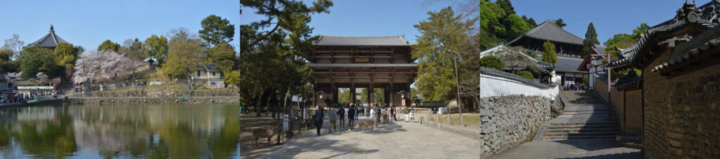 Major temples and their surrounding halls