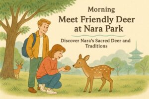 Morning｜Meet Friendly Deer at Nara Park〜Discover Nara’s Sacred Deer and Traditions〜