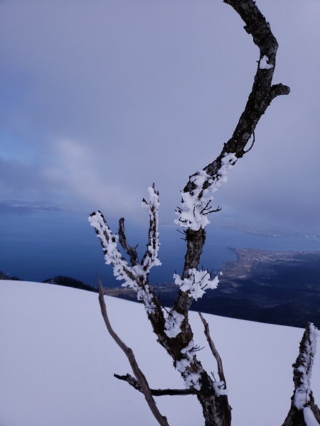 雪の比良山系ハイキング