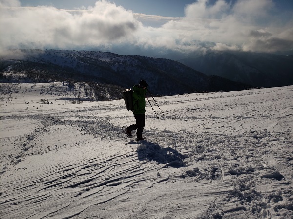 雪の比良山系ハイキング