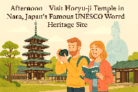 Afternoon｜Visit Horyu-ji Temple in Nara, Japan’s Famous UNESCO World Heritage Site