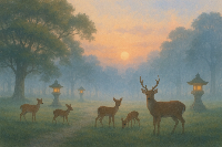 Morning｜Meet Friendly Deer at Nara Park